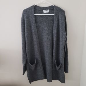 Old Navy gray speckled long cardigan size large